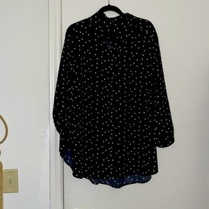 Polkadot Button Blouse